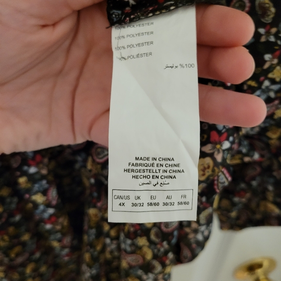 (4X)  Blouse With Elbow Length Sleeve - Picture 6 of 8